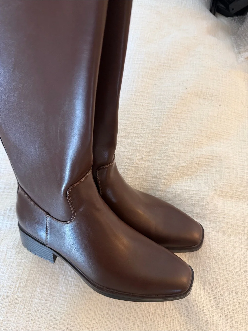 Nine West brown leather riding boot